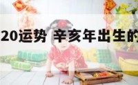 辛亥猪2020运势 辛亥年出生的人今年运势
