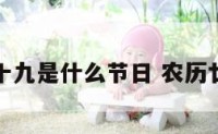 阴历二十九是什么节日 农历廿九是啥