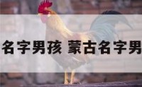 蒙古名字男孩 蒙古名字男孩子