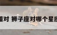 狮子座相对 狮子座对哪个星座最般配