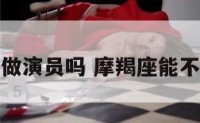 摩羯座合适做演员吗 摩羯座能不能当上演员