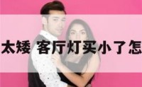客厅灯太矮 客厅灯买小了怎么补救