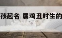 属鸡丑时女孩起名 属鸡丑时生的女孩命好不好