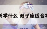 双子座擅长学什么 双子座适合学什么特长