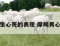 摩羯座男生心死的表现 摩羯男心碎的表现