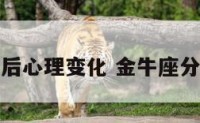 金牛座分手后心理变化 金牛座分手后的心理