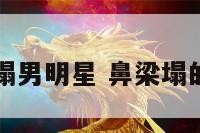 鼻梁塌男明星 鼻梁塌的男星