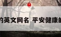 平安健康的英文网名 平安健康的英文缩写