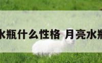 月亮水瓶什么性格 月亮水瓶特质