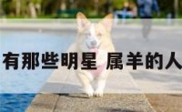 属羊有那些明星 属羊的人明星