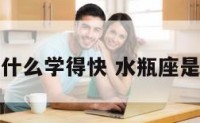 水瓶座学什么学得快 水瓶座是学什么的