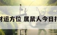 属鼠今日财运方位 属鼠人今日打麻将财运