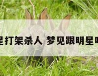 梦到明星打架杀人 梦见跟明星吵架打架