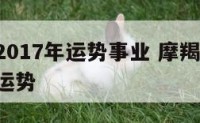 摩羯座2017年运势事业 摩羯座2017年今日运势