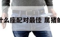 属猪的和什么座配对最佳 属猪的和谁最配