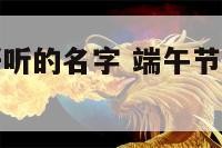 端午节活动好听的名字 端午节活动名称活动主题