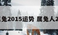 生肖属兔2015运势 属兔人2015年