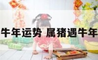 属猪遇牛年运势 属猪遇牛年的运势