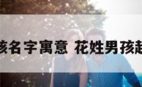 花姓男孩名字寓意 花姓男孩起名大全