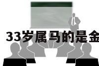 33岁属马的 33岁属马的是金命还是木命