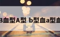 B血型A型 b型血a型血