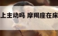 摩羯座在床上主动吗 摩羯座在床上主动吗女生