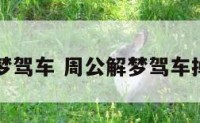 周公解梦驾车 周公解梦驾车掉下悬崖