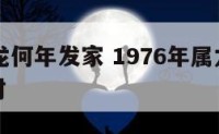 76年属龙何年发家 1976年属龙人什么时候发财