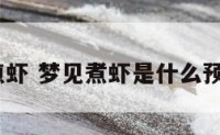 解梦煎虾 梦见煮虾是什么预兆啊?