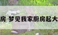 梦见我家厨房 梦见我家厨房起大火了好不好