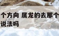 属龙的去那个方向 属龙的去那个方向上班能挣钱有什么说法吗