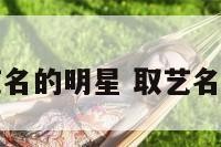 起过艺名的明星 取艺名的明星