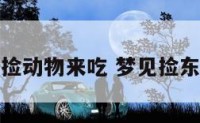 梦见捡动物来吃 梦见捡东西吃