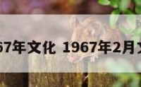 1967年文化 1967年2月文化