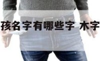木字旁的女孩名字有哪些字 木字旁的女孩唯美名字