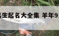 羊年九月出生起名大全集 羊年9月出生是什么命
